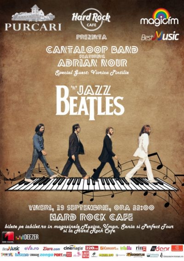 Beatles N Jazz cu Adrian Nour pe 19 septembrie la Hard Rock Café